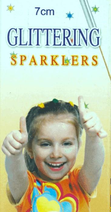 7 CM. GLITERING SPARKLERS